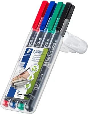 Productafbeelding van 1 x Lumocolor 317 WP4, foliestift, Lumocolor M, permanent, 4 stuks