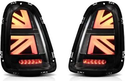 Produktbild von Voll LED Rückleuchten passend für Mini Cooper R56 R57 R58 R59 2007-2013 Klar schwarz