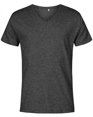 Produktbild von X.O V-Ausschnitt T-Shirt Herren, Schwarz-Melange, L