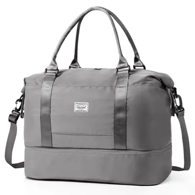 Produktbild von Reisetasche 46x32x23 handgepäck mit Schuhfach Tasche Sporttasche Weekender Bag Schwimmtasche Wasserdicht Travel Duffle Bag