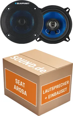Produktbild von Lautsprecher Boxen Blaupunkt ICx663 - 16,5cm 3-Wege Auto Einbauzubehör - Einbauset passend für Seat Arosa - justSOUND