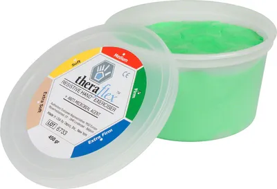 Produktbild von Theraflex Therapie-Knetmasse strong, 450 g, grün