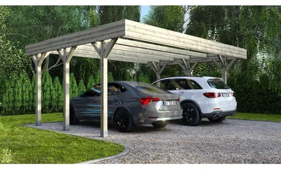 Produktbild von Carport Garagendach 6.06x5.03 m - 30.48 m2