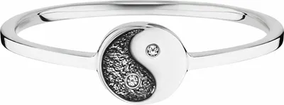 Zdjęcie produktu dla pierścionek cai 925/- srebro rodowane z cyrkonią Yin Yang