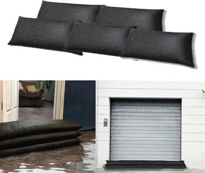 Zdjęcie produktu dla 4 worki z piaskiem wypełnione wodą do ochrony przeciwpowodziowej i pochłaniania wody, 20 x 90 cm, do domu, garażu i ogrodu