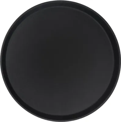 Produktbild von Argon Ta Rundes, rutschfestes Serviertablett – 45,5 cm – Schwarz