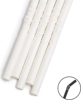 Produktbild von Papierstroh - weiß