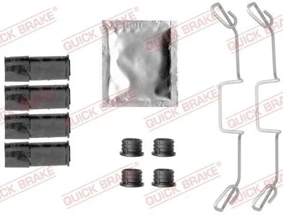 Produktbild von QUICK BRAKE 109-1795 Zubehörsatz Scheibenbremsbelag Vorne für VW Transporter IV Bus (70B, 70C, 7DB, 7DK, 70J, 70K, 7DC, 7DJ) SHARAN (7M8, 7M9, 7M6)