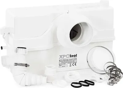 Obrázok produktu pre XPOtool 4/2 malá zdvíhacia jednotka 800 W so sekačkou, zdvíhacia jednotka do výšky 9 m, zdvíhacia jednotka na odpadovú vodu so 4 prívodmi, zdvíhacia jednotka na fekálie pre WC a sprchu