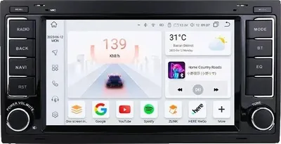 Zdjęcie produktu dla Dodaj radio samochodowe, 7-calowy wyświetlacz, Android 13, S6 AHDC2