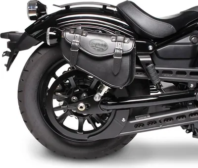 Produktbild von Motorrad Satteltasche für Custom Bikes Arizona schwarz rechts