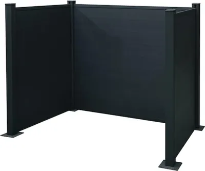 Produktbild von floraworld Mülltonnen-EinfassungAlum inium 3 x 240 Liter213 x 115 x 122 cmBeschaffungsa