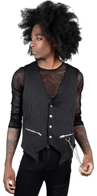 Produktbild von Killstar Weste - Dead Man's Vest Pinstripe XXL