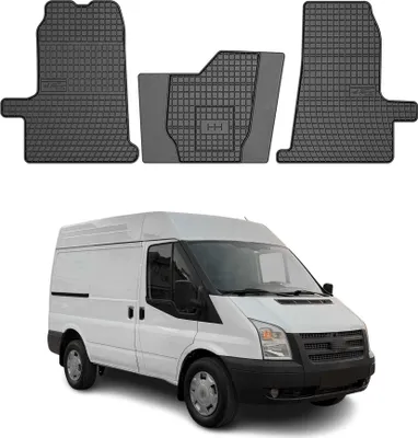 Immagine prodotto di 2000-2013 Ford Transit tappetini in gomma nera 3 pz
