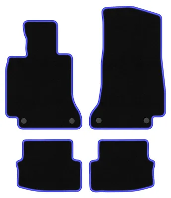 Immagine prodotto di Tappetini in velluto Nero/Blu per Mercedes C W205 2015- Set 4 pezzi