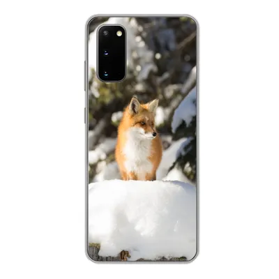 Produktbild von MuchoWow® Handyhülle Schutzhülle Hülle für Samsung Galaxy S20 Fuchs - Schnee - Baum Silikon Softcase Handy Hülle - Bild