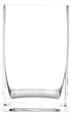 Glasvase rund, transparent, 8x8x20 cm, für Kerzen & Blumen