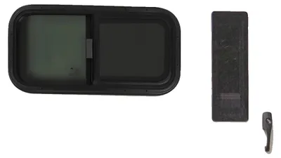 Produktbild von Wohnmobilfenster, Aluminiumrahmen, gehärtetes Glas, schwarz