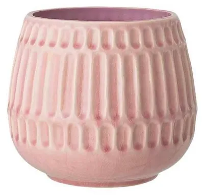Imagen del producto de Omgoods - Maceta de cerámica Reef L (16,5 cm) en color rosa