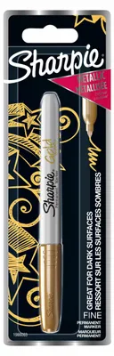 Produktbild von Sharpie Metallic Marker Permanent F 1.4mm Gold 1er Blister