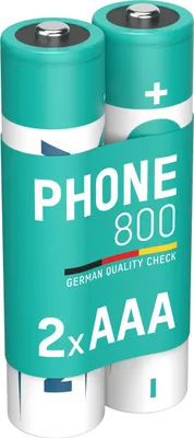 Produktbild von ANSMANN Telefon Akku AAA 800mAh 1,2V, 2 Stück, DECT
