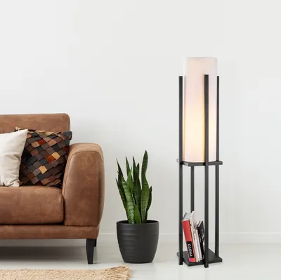 Produktbild von Opviq, 7125- 7125LMP, Schwarz, Stehlampen, 25 x 25 x 130 cm, Metallkörper