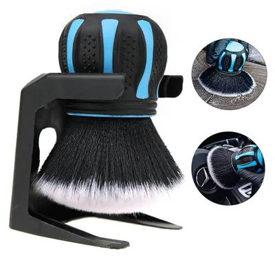 Produktbild von Auto-Reinigungsset – Kugelförmige Soft-Bürste, Reinigungsbürsten für Fahrzeug & Haushalt, Blau