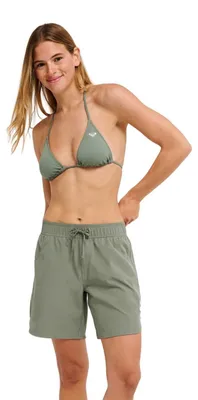 Productafbeelding van Roxy Wave 7" - Boardshorts - Dames - Maat XS - Groen.