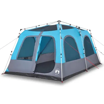 Immagine prodotto di Tenda Familiare a Cupola 8 Persone Blu a Rilascio Rapido