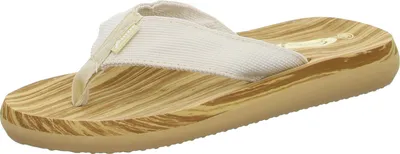 Produktbild von Badepantoletten Zehentrenner mit textilem Obermaterial in Beige, Modell 2D70194-BE