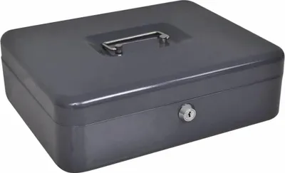 Immagine prodotto di Scatola per Contanti Grigio scuro 30 x 24 x 9 cm Acciaio