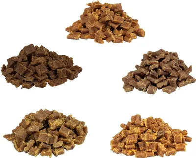 Produktbild von 5x200g Schecker Knubbies 100% Truthahn - weiche Leckerli aus 100 % Fleisch