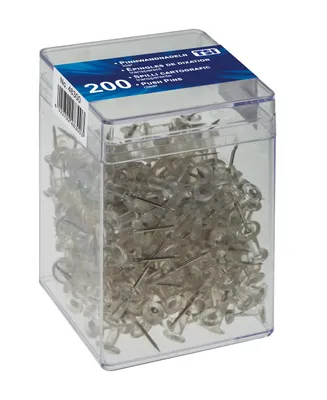 Produktbild von 200 Pinnwandnadeln / Farbe: glasklar