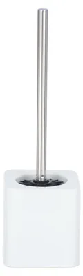 Image de Garniture de WC WENKO HEXA Porte-brosse WC Céramique Accessoires de salle de bain blanc