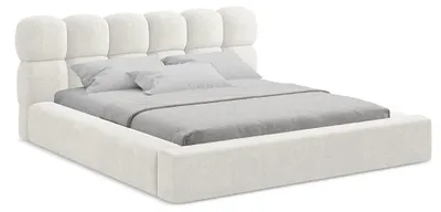 Obrázek produktu pro Čalouněná postel DreamLux Lusso 160 x 200 cm s roštem a úložným prostorem látka Abriamo 4