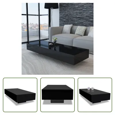 Produktbild von The Living Store Couchtisch Hochglanz-Schwarz