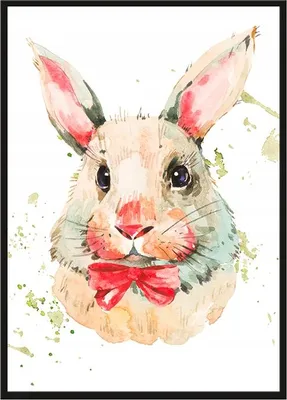 Produktbild von Bildplakat im Rahmen A4 cm Kaninchen PD223