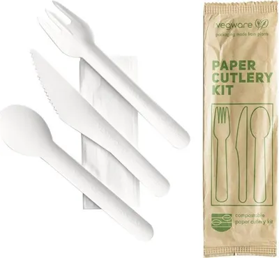 Produktbild von Papierbesteckset H+N+Ł+S 50-teilig.