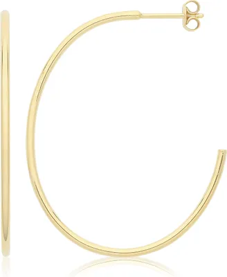 Produktbild von Edle 9 Karat (375) Gold Damen - Paar Creolen - 40mm; TRS35940