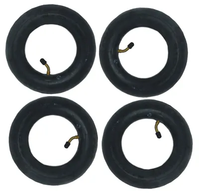 Produktbild von 4x 8" Schlauch 8 1/2 x 2 = 225 x 55 = 220/120-50 45° Winkel-Autoventil
