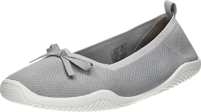 Produktbild von Alyssa Damen-Ballerina Grau-Weiß, Farbe:grau, EU Größe:36