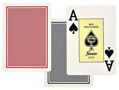 Produktbild von Fournier Pokerkarten Plastik Jumbo Index Spielkarten Set