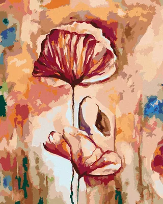 Produktbild von Zuty - Malen nach Zahlen - BLÜHENDE MOHNBLUMEN, 40x50 cm, ohne Keilrahmen