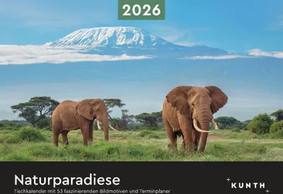 Produktbild von Naturparadiese - KUNTH Tischkalender 2026