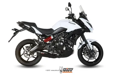 Produktbild von Mivv SPORT Schalldämpfer OVAL Komplettanlage 2x1 Edelstahl für KAWASAKI Versys 650 BJ 2015 >