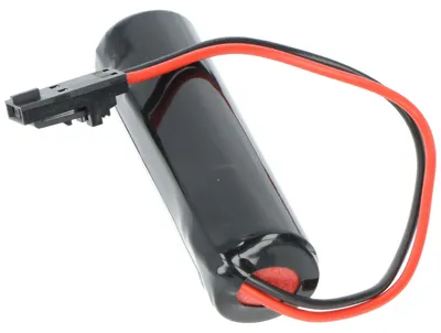 Produktbild von Speicherbatterie passend für Temperatursensor, 1/2 AA Lithium Batterie 3,6V, mit Kabel und Stecker
