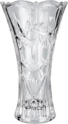 Produktbild von Famanu Glasvase Kristallklar - 23,5 cm - Moderne Dekorative Blumentöpfe für Zuhause, Büro & Hochzeiten