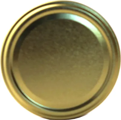 Produktbild von 82er Twist Off Deckel Gold im praktischen 60er Pack