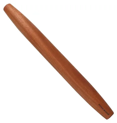 Obrázek produktu pro Rolovací váleček z dřeva sapele, délka 44,5 cm, kuželovitý, vhodný pro pizzu a tortilly