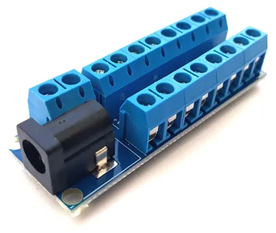 Stromverteilermodul für Modelleisenbahn, 8 Ausgänge, 60x22 mm